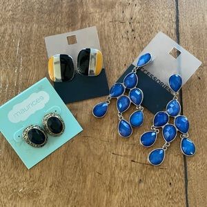 Set of 3 brand new, never worn earrings